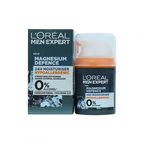 L'Oreal Men Expert Magnesium Defence Hypoallergenic Moisturiser 50ml — LOREAL moisturiser