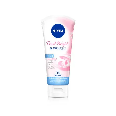 Nivea Pearl Bright 5in1 Micro Bubbles Deep Clean Foam 100ml — NIVEA face wash