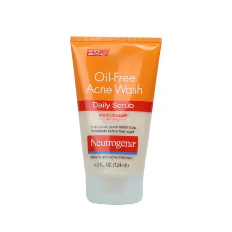 Neutrogena Oil-Free Acne Wash Daily Scrub 124ml — NEUTROGENA face wash