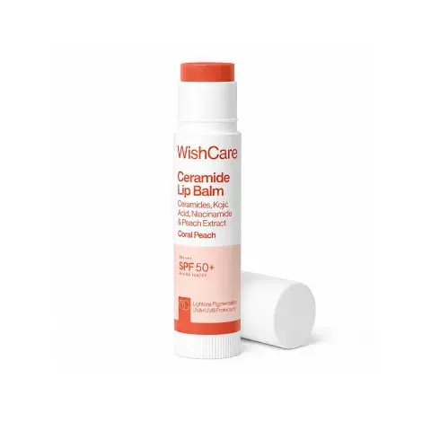 Wishcare Ceramide Lip Balm SPF50+ 5g - Coral Peach — WISHCARE lip care product