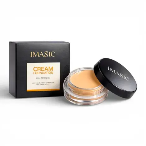 Imagic Full Coverage Cream Foundation - 155 Warm Peach — IMAGIC makeup product