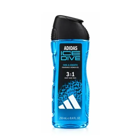 Adidas Ice Dive Cool & Aquatic 3 In 1 Fragrance Shower Gel 250ml — ADIDAS fragrance