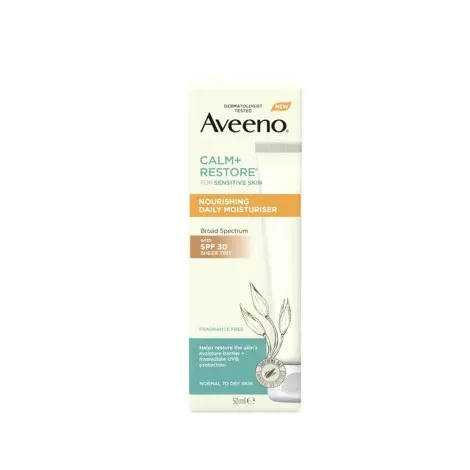 Aveeno Calm + Restore Nourishing Daily Moisturiser with SPF 30 50ml — AVEENO sunscreen