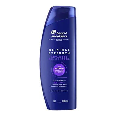 Head & Shoulders Clinical Strength Advanced Oil Control Shampoo 400ml — HEAD & SHOULDERS hair care product