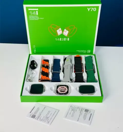 Y70 Ultra Couple Smartwatch With 13 Straps