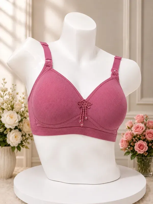Onion Front Closure Full Coverage Wide Strap Comfort Bra