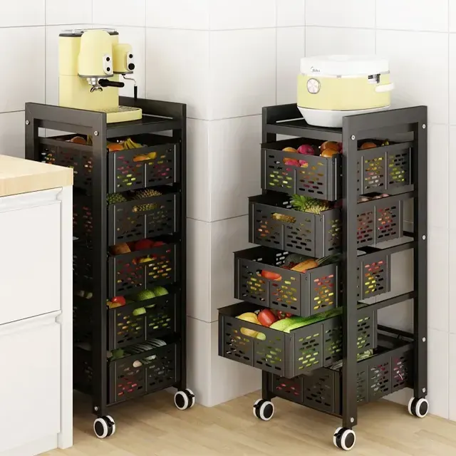 Pull Out Organizer Drawer Storage Rack