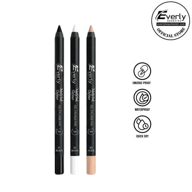 Everly Beauties Matte Ink Definer Waterproof Gel Eyeliner Pen Kajal — Everly Beauties