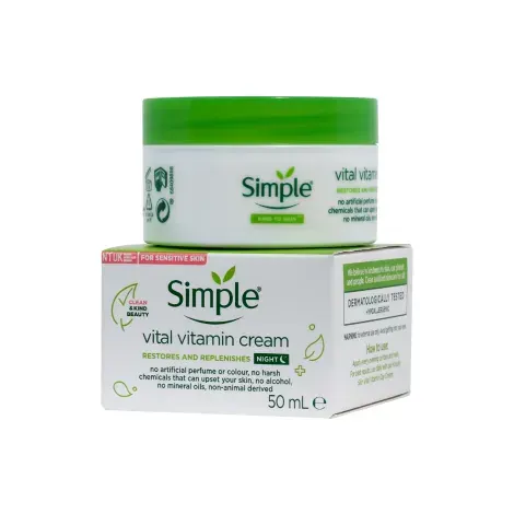 Simple Kind To Vital Vitamin Night Cream 50ml — SIMPLE night moisturiser