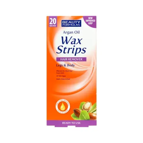 Beauty Formulas Argan Oil Leg & Body Wax Strips 20Pcs — BEAUTY FORMULAS skincare patch / strip