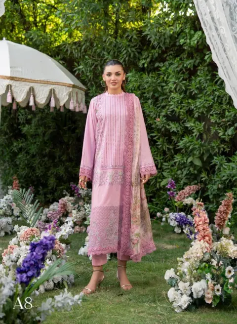Gulljee Royal Legacy Embroidered Digital Printed Lawn - Shopemart 1
