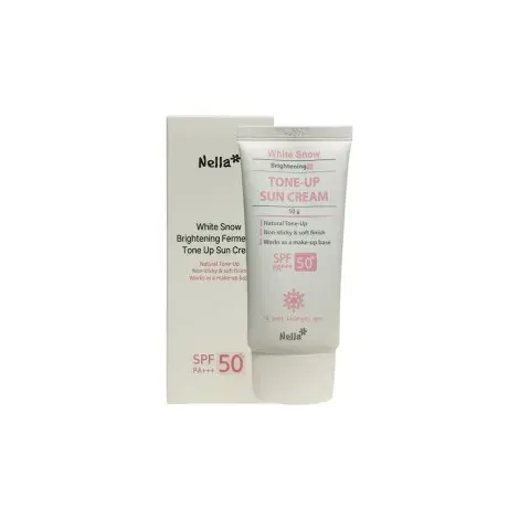 Nella White Snow Brightening Fermented Tone UP Sun Cream SPF50+ PA+++ 50g — NELLA sunscreen