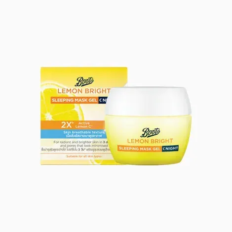 Boots Lemon Bright Sleeping Mask Gel Night 50ml — BOOTS face mask