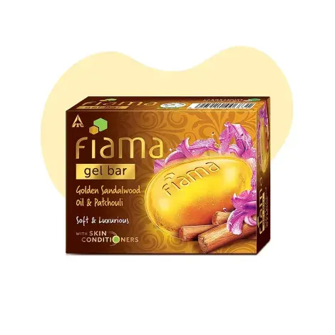 Fiama Golden Sandalwood oil & Patchouli Gel Bar 125g — FIAMA beauty product