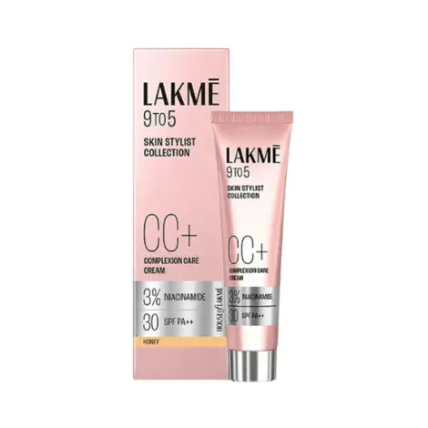 Lakme 9To5 Skin Stylist Collection 3% Niacinamide 30 SPF PA++ CC Cream - 02 Honey — LAKME face serum