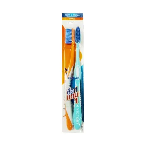 Victory Soft & Spiral Toothbrush Twin Pack — VICTORY beauty product