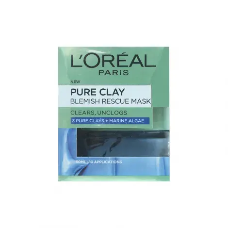 L'Oreal Pure Clay Blemish Rescue Mask 50ml — LOREAL face mask