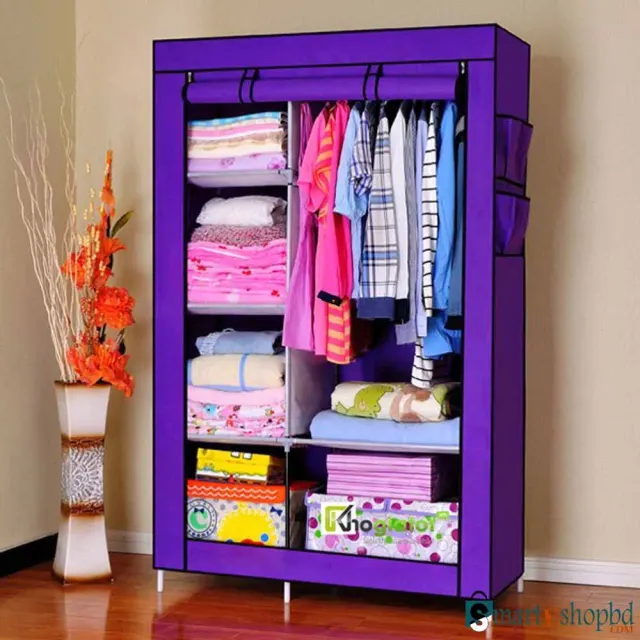 Portable Cloth And Storage Wardrobe Cabinet