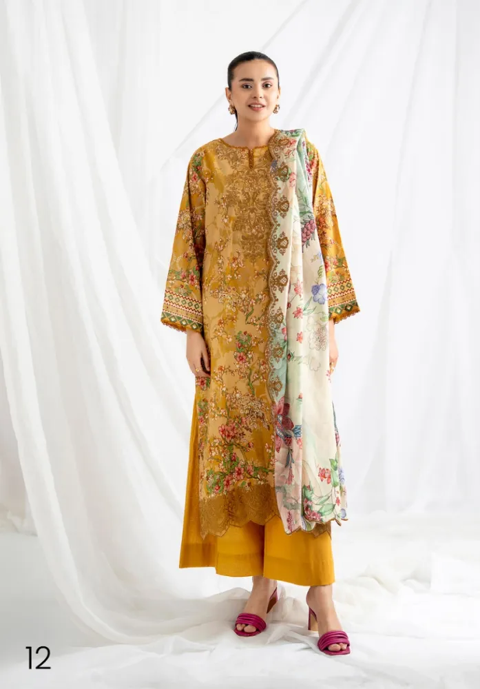 GullJee Rang-e-Haya Lawn - Shopemart 1