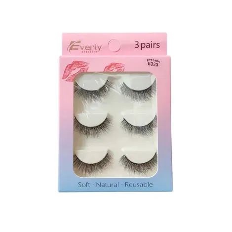 Everly Beauties 3Pair Series False Eyelash - G333 — EVERLY beauty product
