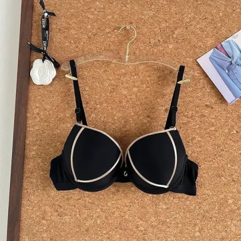 Black Double Padded Very Elegant Lining Push-Up Bra