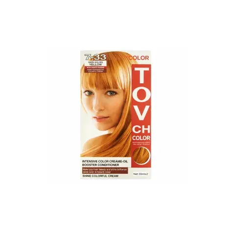 Tovch Hair color 30ml*2 - 7.33 Gold Yellow — TOVCH hair care product