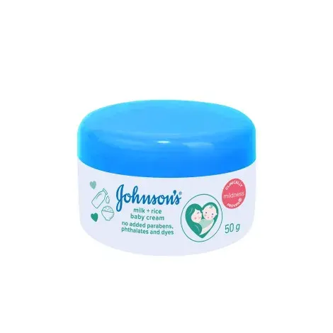 Johnson's Milk + Rice Baby Cream 50ml — JOHNSON'S moisturiser