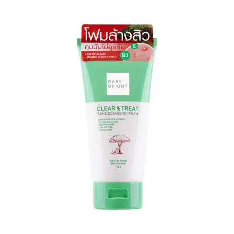 Baby Bright Clear & Treat Acne Cleansing Foam 120g — BABY BRIGHT face wash