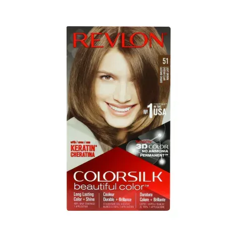 Revlon Colorslk Beautiful Hair Color - 51 Light Brown — REVLON hair care product