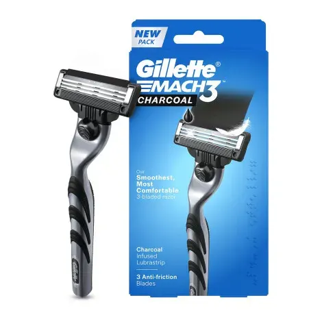 Gillette Mach3 Charcoal 3-Bladed Razor — GILLETTE grooming product