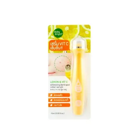 Baby Bright Lemon & Vit. C Whitening Dark Spot Roller Serum 15ml — BABY BRIGHT face serum