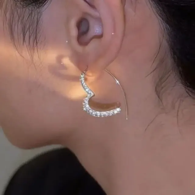 Cubic Love Zircon Earrings-10134