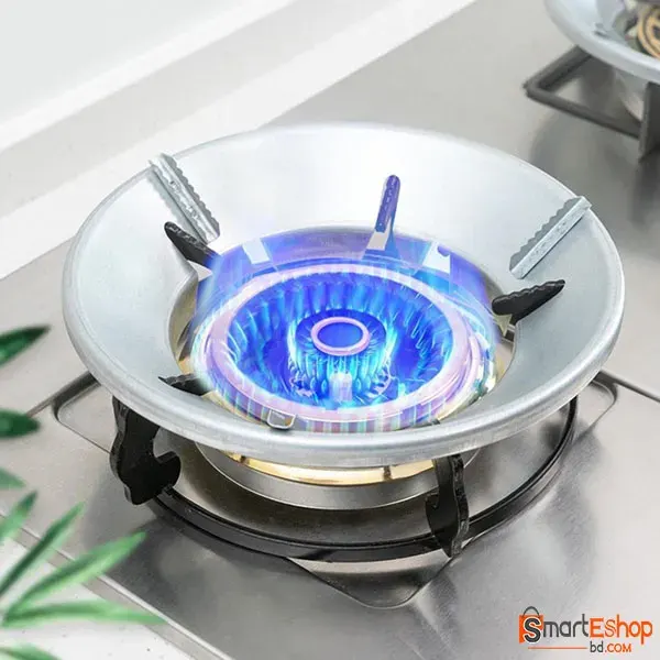 Energy Saving Gas Stove Cover Windproof Disk Windshield Bracket