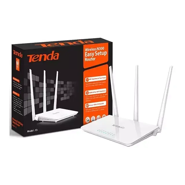 Tenda F3 300Mbps Wi-Fi Router with 3 Antennas — Tenda