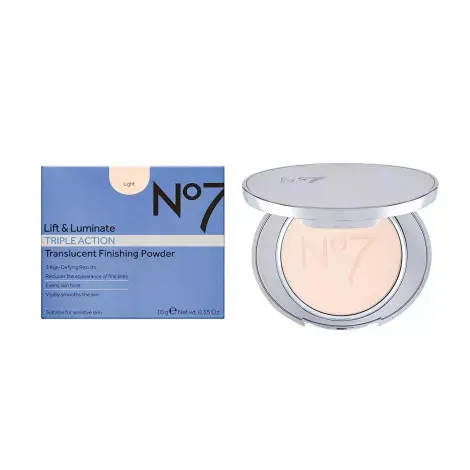 No7 Lift Luminate Triple Action Finishing Powder - Light — No7 makeup product
