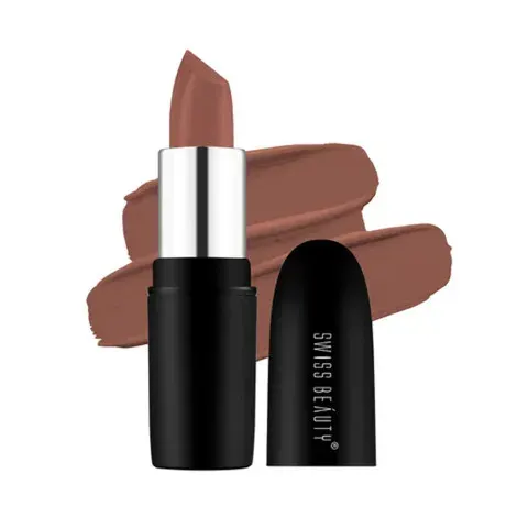 Swiss Beauty Pure Matte Lipstick - 214 Caramel — SWISS BEAUTY lip colour