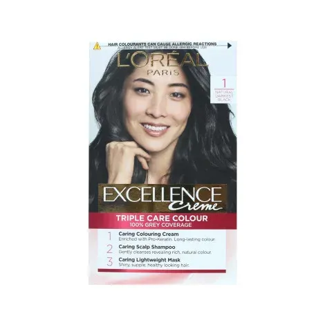 Loreal Hair Colour Excellence - 1 Natural Darkest Black — LOREAL hair care product