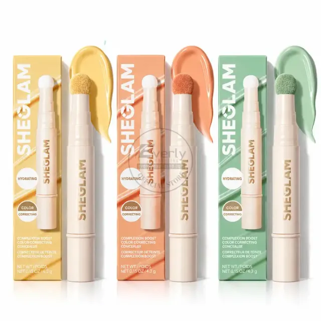 SHEGLAM Complexion Boost Color Correcting Concealer - Yellow, Green & Peach 4.5g — SHEGLAM