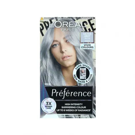 L'Oreal Perference Les Vivids High Intensity Shimmering Colour - 10.112 Silver Gray — LOREAL hair care product