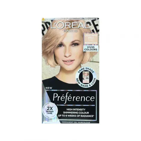 L'Oreal Perference Les Vivids High Intensity Shimmering Colour - 9.023 Light Rose Gold — LOREAL hair care product