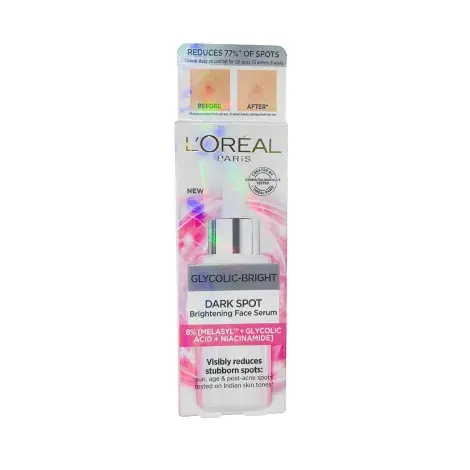 L'Oreal Glycolic-Bright Dark Spot Brightening Face Serum 30ml — LOREAL face serum