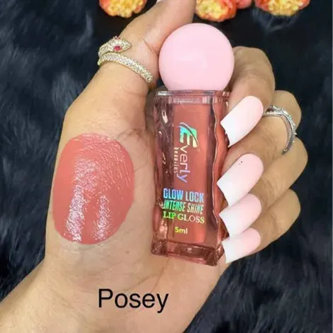 Everly Beauties Glow Lock Intense Shine Lip Gloss - Posey — EVERLY lip colour