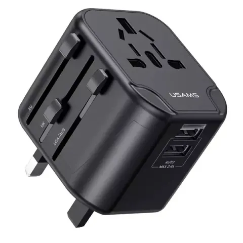 Usams US-CC173 T55 12W Dual USB Universal Travel Charger — Usams