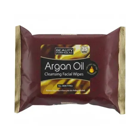 Beauty Formulas Argan Oil Cleansing Facial Wipes - 25 Wipes — BEAUTY FORMULAS face wash