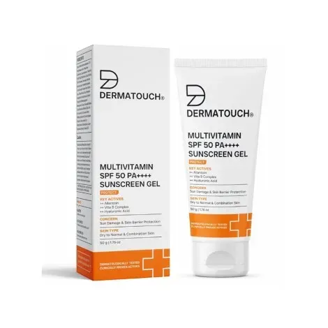 Dermatouch Multivitamin SPF 50 PA+++ Sunscreen Gel 50g — DERMATOUCH sunscreen
