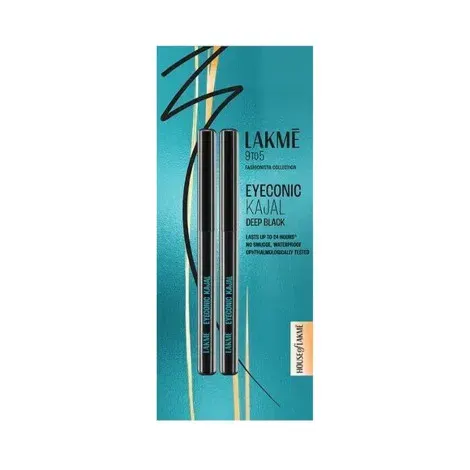 Lakme 9to5 Eyeconic Kajal Twin Pack - Deep Black — LAKME makeup product