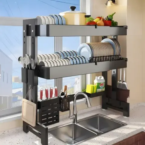 Expandable Multi Functional Sink Dish Rack