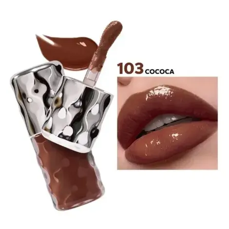 Beauty Glazed Volume Plumping Lip Gloss - 103 Cocoa — BEAUTY GLAZED lip colour
