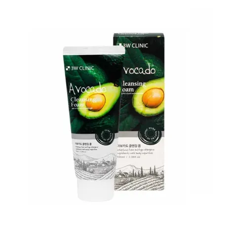 3W Clinic Avocado Cleansing Foam 100ml — 3W CLINIC face wash