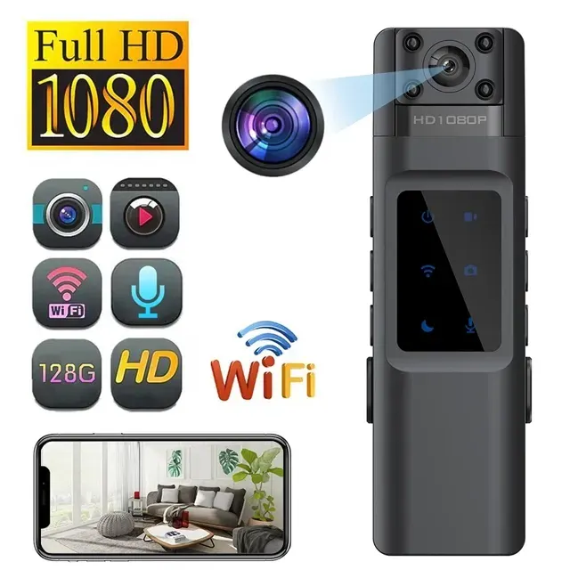 L13 1080P HD Body Camera Portable Night Vision WiFi Recorder
